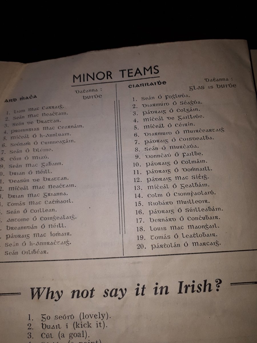 whelain's tweet photo. Senior and Minor  All Ireland Football Championhip final official match day programme 1949
@MeathGAA v @CavanCoBoardGaa 
@Kerry_Official v @Armagh_GAA 
@gaanostalgia https://t.co/A33REv75h9