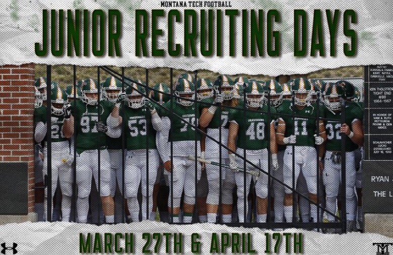 PraiseBright8's tweet photo. A Big thanks to coach @CoachKyleSamson for the invite to junior day at @MonTechFootball I’m Beyond grateful!#DiggerFamily #godiggs https://t.co/SVUiu0ZMTB