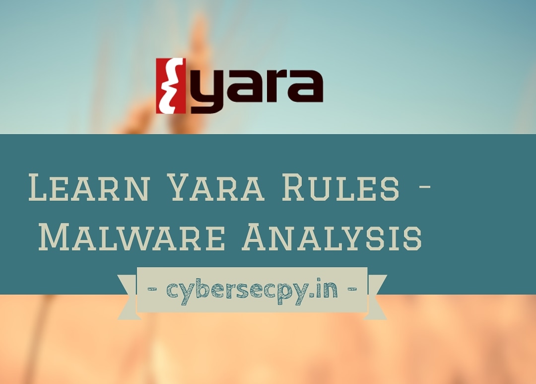 cybersecpy's tweet image. Learn how to write Yara Rules for malware Analysis. Yara Rules are very easy to learn and write.
1. Learn how to use Meta Information
2. How many ways we can declare strings
3. How to use conditions
Visit : cybersecpy.in/yara-rules-mal…
#Python3 #Malware #cybersecurity #infosec