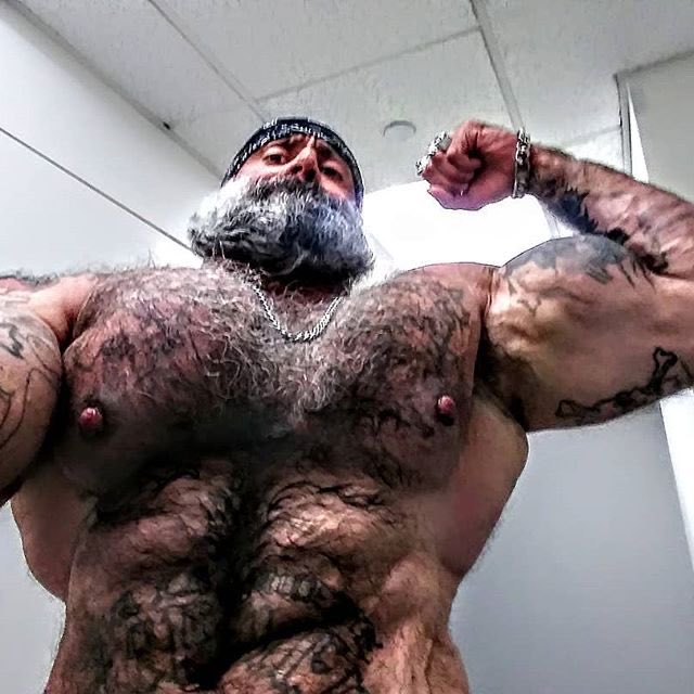 “Muscle Eddie embodies my goal of being a massive roided hairy muscle beast...