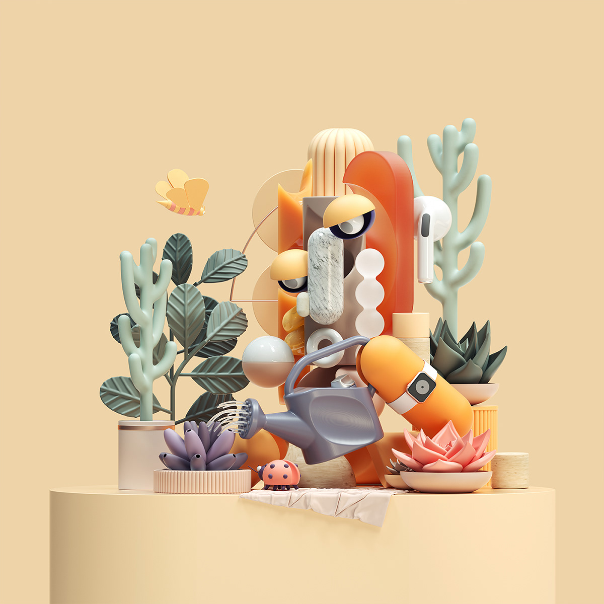 thisiscolossal's tweet photo. Picasso-inspired portrait sculptures rendered by digital artist Omar Aqil https://t.co/kwD0PCgltQ https://t.co/pHeURJcDxg