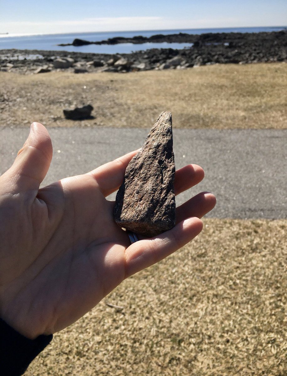SarahStewartNH's tweet image. Exploring Odiorne Point State Park and found a NH shaped rock! @NHStateParks #getoutside #exploreNH #VitaminSea #NH