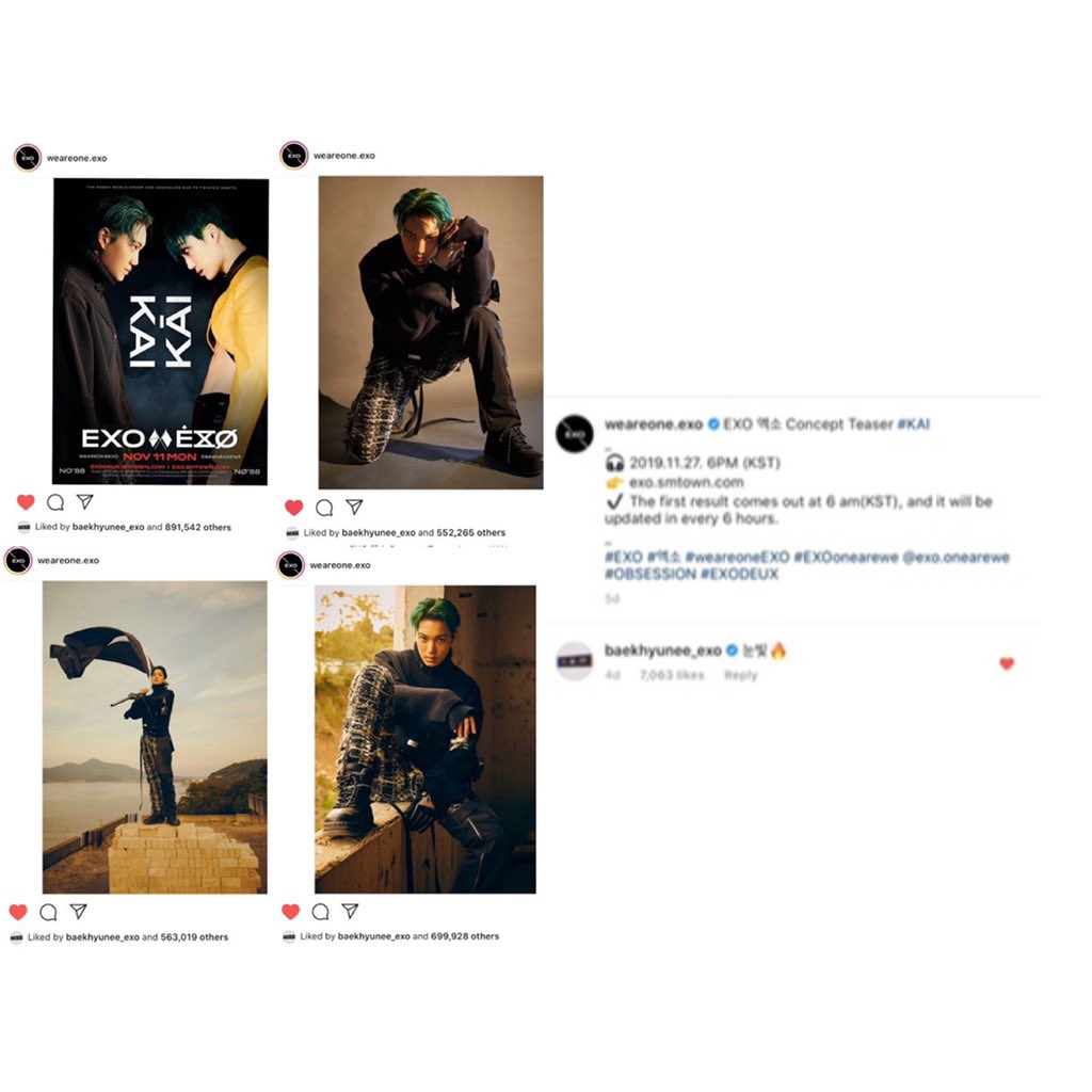 bestofbyunbaek's tweet photo. baekhyun who is always there to show his support for his members in his own ways... exo’s #1 hypeman on social media 🥰❤️ https://t.co/is73RTW3vZ