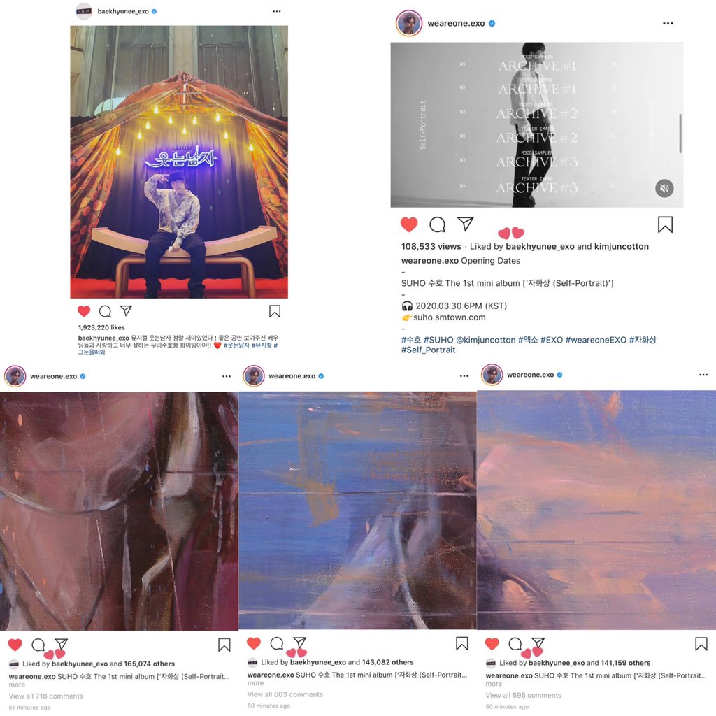 bestofbyunbaek's tweet photo. baekhyun who is always there to show his support for his members in his own ways... exo’s #1 hypeman on social media 🥰❤️ https://t.co/is73RTW3vZ