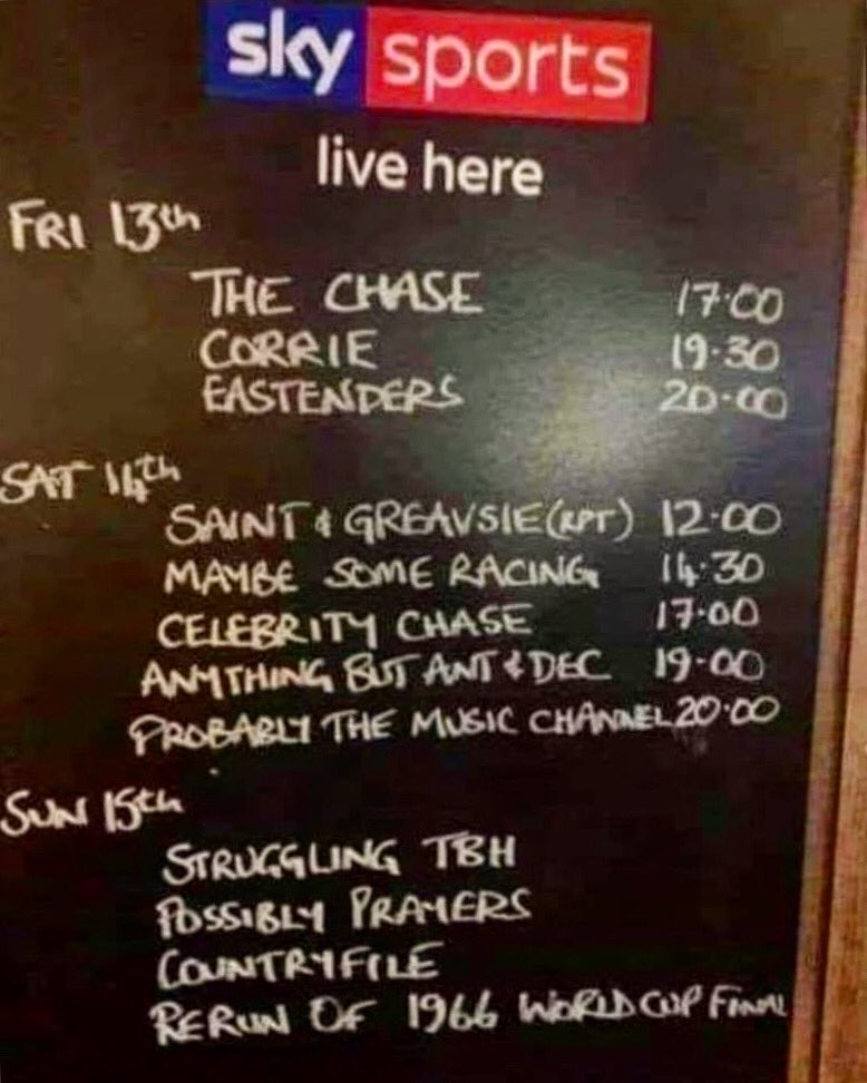 TheBedfordTW's tweet photo. Not too late to catch Sunday live sport at the pubππ»
#pubhumour #tunbridgewells #highstreet #mytunbridgewells #pub #publife #livesport https://t.co/KXJDD5GacO