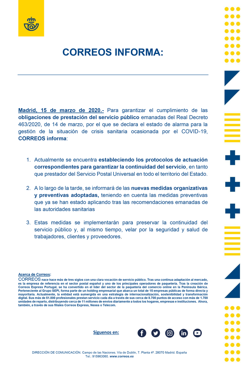 Correos tweet media