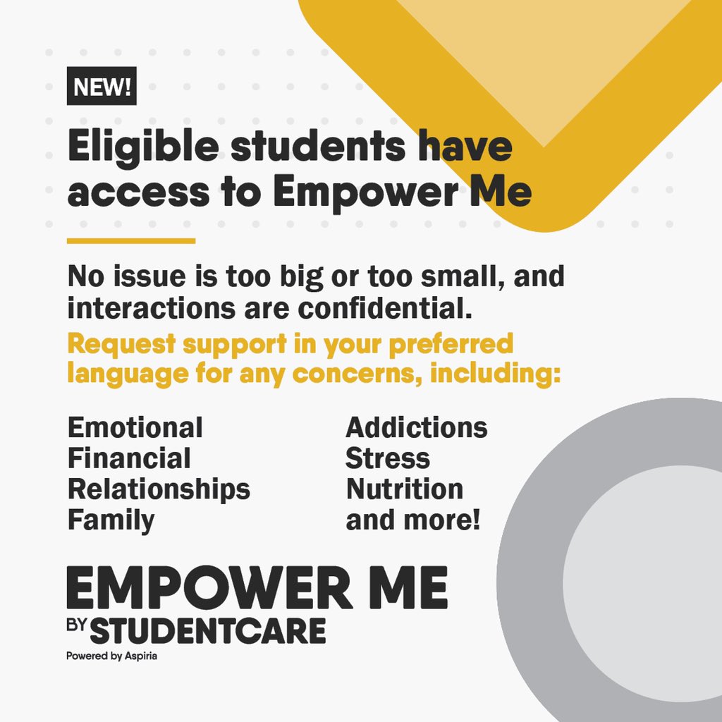 A lot of change has occured while our community has been trying to manage COVID-19. It can be overwhelming and isolating. You are not alone. We encourage you to call Empower Me to connect with trained counsellors who are available 24/7. Call 1-844-741-6389.