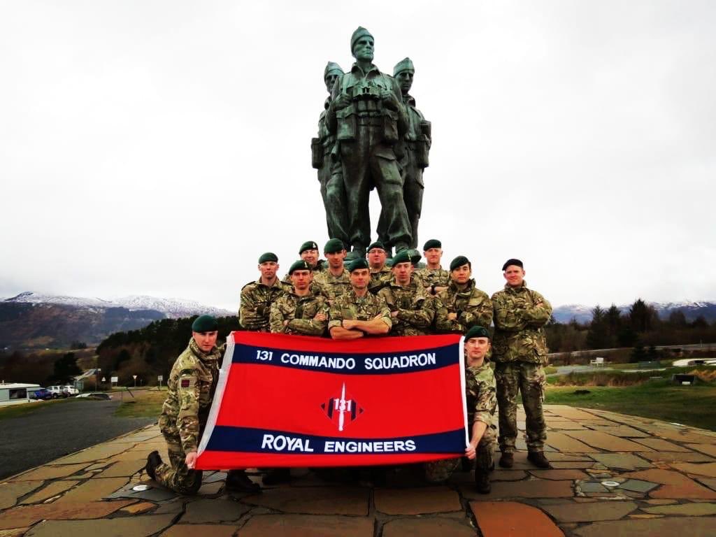 Congrats to the 131/24 Commando RE Team who came 5th in the Commando Speedmarch yesterday, they were the fastest reservist team! This was despite some of fastest runners being away on the Royal Marines Cold Weather Warfare Course! #commandosappers #131commando #24commando