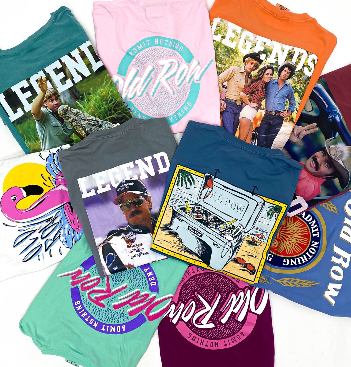 HOT-NEW-ARRIVALS🔥🔥
​We're fully stocked with new designs AND your favorite classic printed tees. // Don't be without your new @oldrowofficial tees for spring break! #OldRowTees #NewForSpring #Legend #SpringBreak #DryFalls #DFOStyle