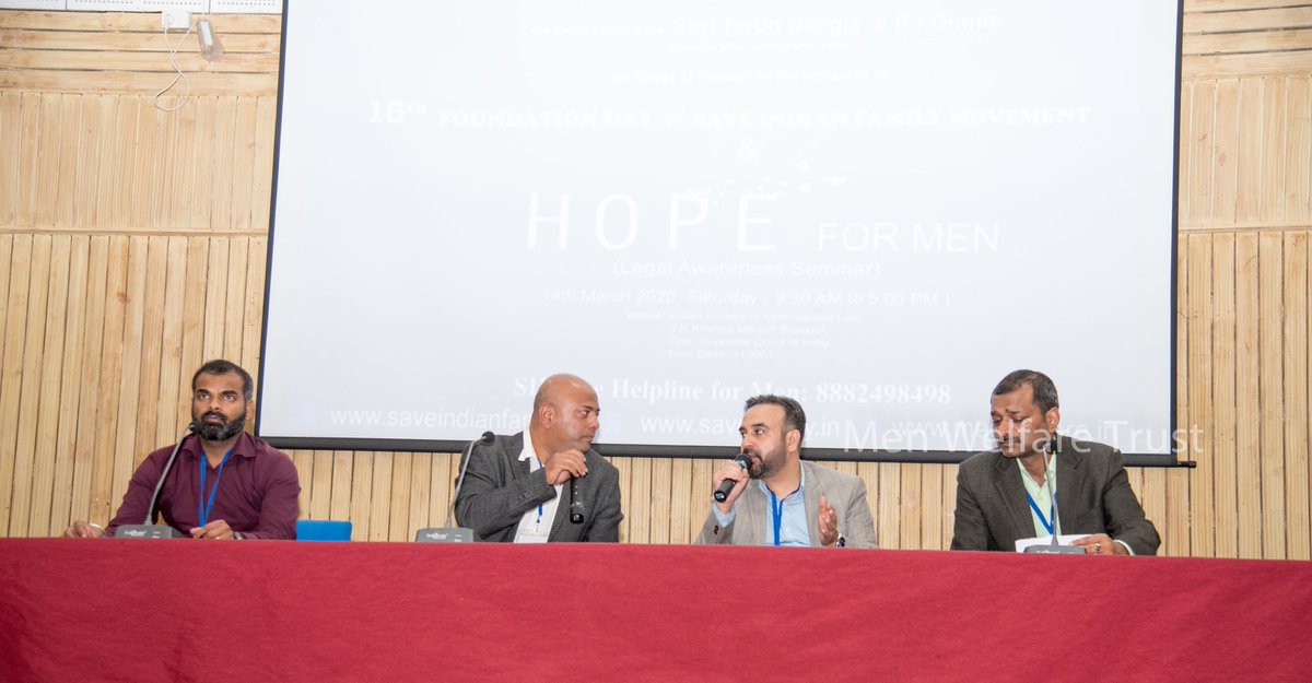 MenWelfare's tweet photo. Amidst varied opinions on whether or not to cancel the #Hope4Men seminar, we finally went ahead as a lot of people who were calling, had made up their mind to join despite of corona scare.

Kudos to the organising team for showing such passion. 

The event was a huge success!! https://t.co/XunCaru1Nv