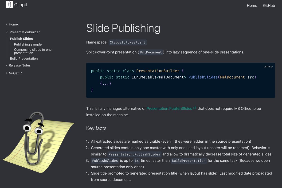 sergey_tihon's tweet image. Introducing Clippit, get your slides out of PPTX. #dotnet #openxml #powerpoint #csharp sergeytihon.com/2020/03/15/int…