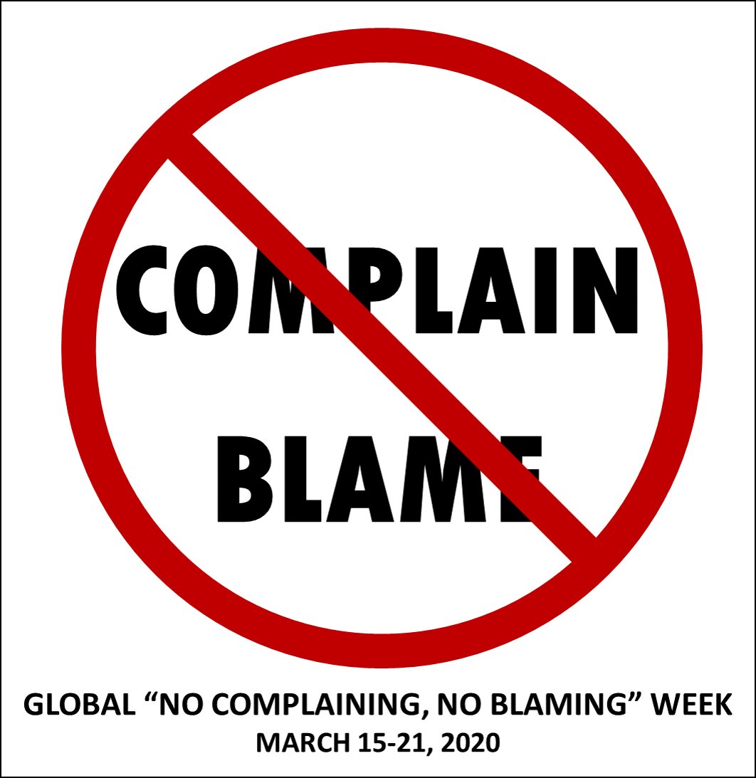 DanKasun's tweet photo. This will be a challenge for me... but I'm giving it a try :) 

I think I can last a week...  #noComplainNoBlameWeek https://t.co/8NYH77fuSU