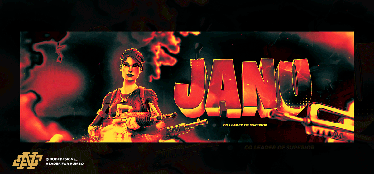 BombDraws's tweet image. Fortnite Header for @SuperiorJanu 
HD (prnt.sc/rgqg5e)