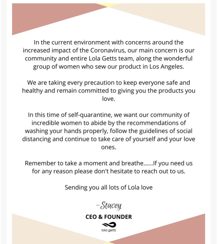 Lola Getts on X: Please be safe and follow what's recommend. We need  everyone to be safe. #CoronaAlert #plussizefashion #CommunityQuarantine   / X