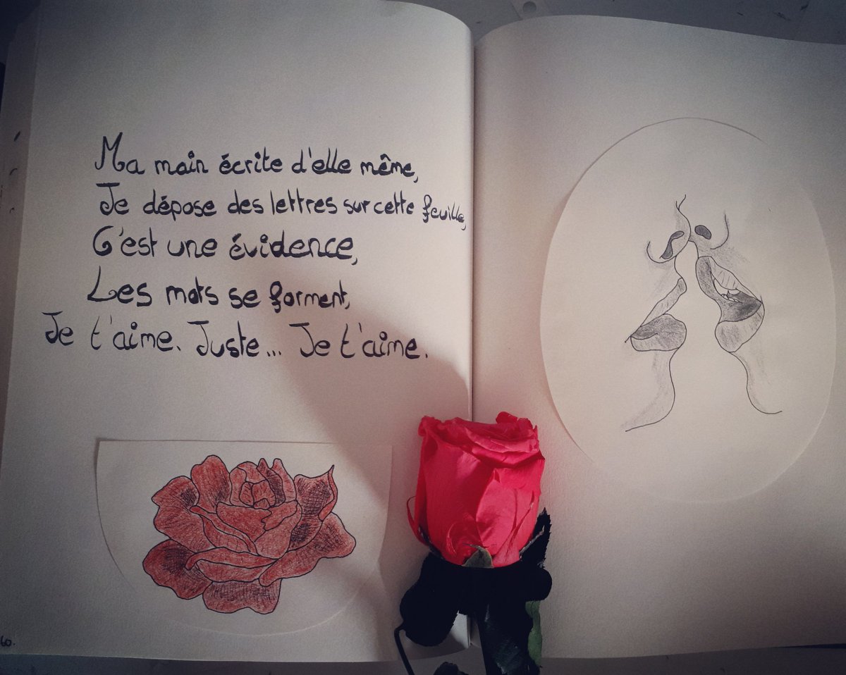lauwern's tweet photo. Nouvelle essai, un texte accompagné d'un dessin, dans un cadre un peu plus osé que d'habitude 😁 
#dessin #texte #rose #amour #amitié https://t.co/ZrNjpygfXP