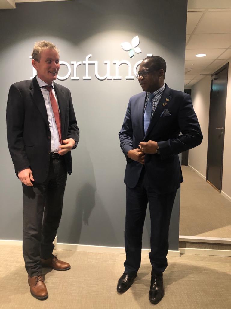 MthuliNcube's tweet photo. Meeting with CEO of NORFUND, Mr Tellef Thorleifsson, OSLO. NORFUND is an investor in Zimbabwe’s financial sector. We discussed further investment opportunities in Zimbabwe, collaboration with our New National Venture Fund, and progress on policy reforms. https://t.co/D9WPm2r6bs