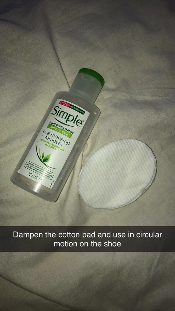 _be_thh's tweet photo. Saw someone post this ages ago, didn’t think much of it but decided to try it anyway and I’m so glad I did! They used simple micellar water but I used this instead as I had it at home and it worked just as well. Did not think I was ever going to be able to save these heals😜 https://t.co/uUoIrmjIjk