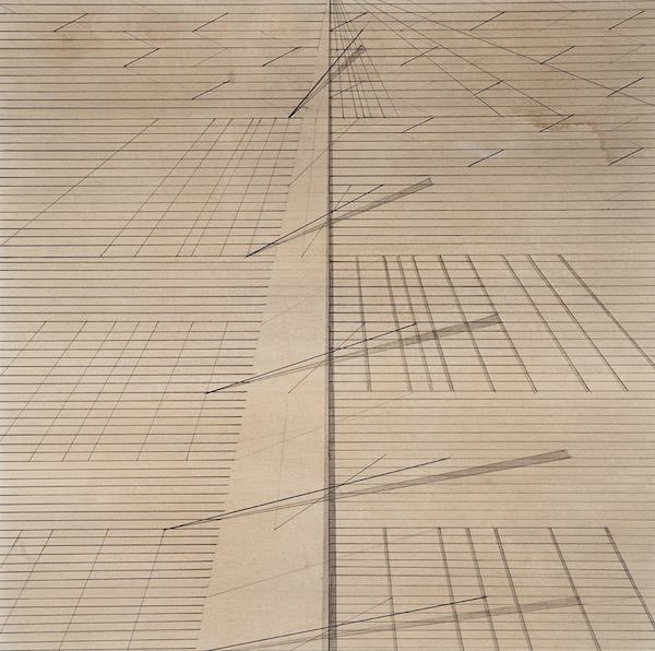 Quedan muchas abstrochas pero voy a seleccionar unas pocas más.¿Seguís allí?¡Vamos a otras latitudes!Nasreen Mohamedi (Pakistan-India. 1937-1990)Formada entre la India y París, Mohamedi propone una obra lírica, casi frágil, con sutiles líneas y ligera textura visual.