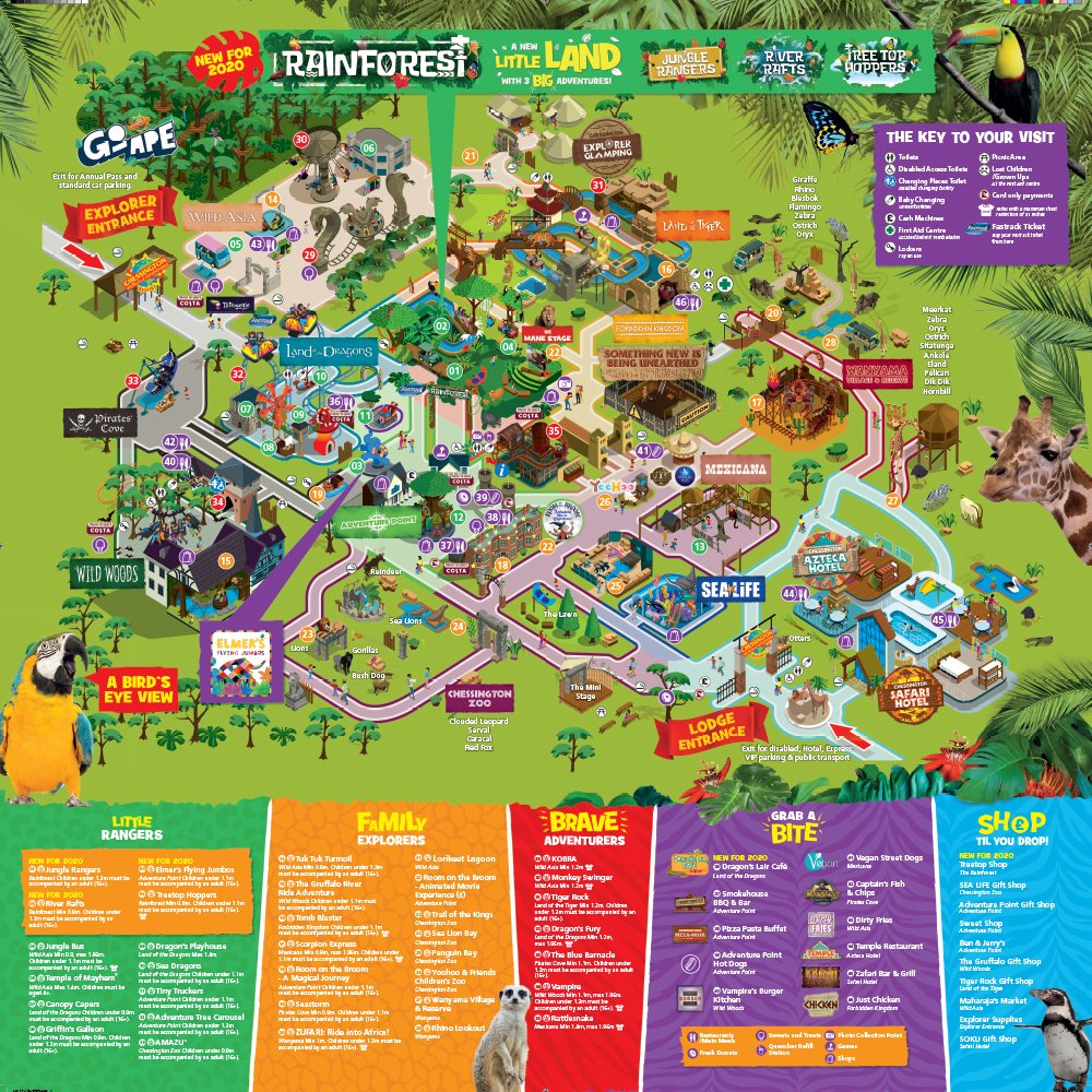 Chessington Zoo Map 2020 Chessington World Of Adventures Resort On Twitter: "Adventurers! Take A  Look At Our New Map For 2020… What's New? 🧐 Https://T.co/Ugog9A3Kgy" /  Twitter