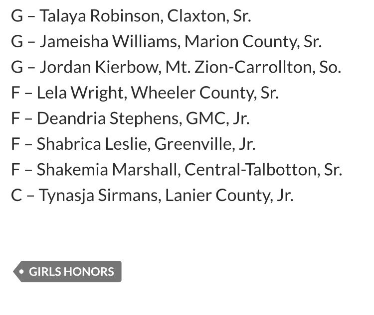 GHSCoachTWright's tweet photo. Congrats to our guard @jordankierbow1 for receiving All State Honors as a sophomore. She led our region in scoring with 20 PPG and averaged 7 RPG. We are proud of her and excited about the direction of our girls program! @KyleSandy355 @TGeorgianSports @PrepGirlsHoops @LandonKOdom https://t.co/Ecu71CfgoF