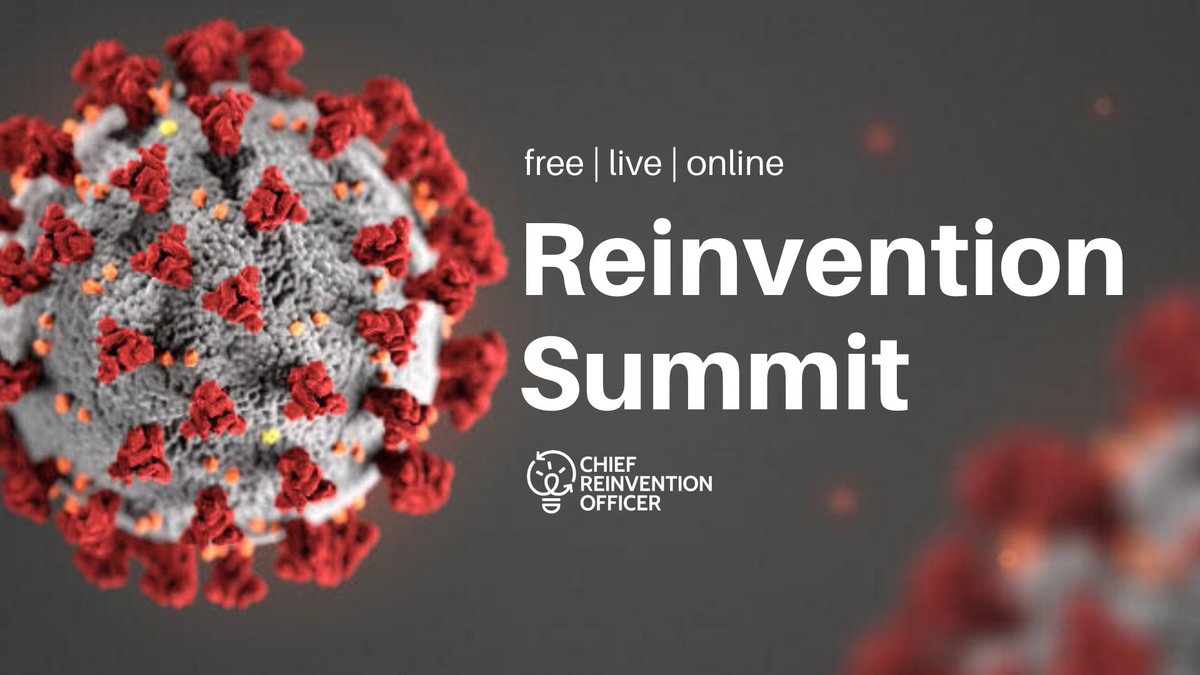 The amazing <a href="/DrLindseyGodwin/">Lindsey Godwin</a> &amp; <a href="/AidanMcCullen/">Aidan McCullen</a> already donated their time to bring the best insights to you via our free online REINVENTION SUMMIT. 

Register today and share with anyone who needs to turn this crisis into an opportunity to reinvent: learn2reinvent.com/summit