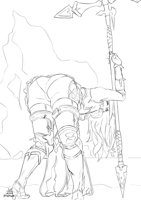 This took way too long, and a lot of help do fix my anatomy/perspectives. I tried with her armor, but I still don't fully grasp it.
I just wanted to draw her butt and her damaged art tbh.
*edit, I fixed her arms with some mad help from @yunkie101
#GranblueFantasyVersus