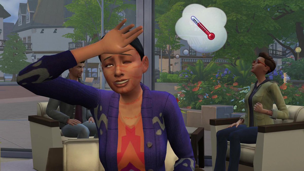 damn even my sims character got coronavirus