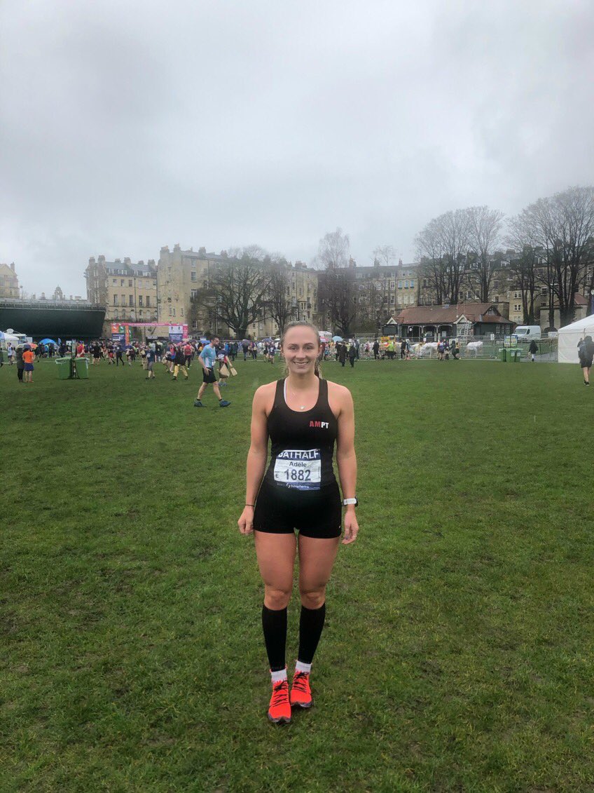 AdeleMartin3's tweet photo. Bath Half Marathon ✔️

First half of 2020. 

Pleased to see the training paying off and coming away with a PB. 1:32:39. 

#bathhalfmarathon #bathhalf #runner #HalfMarathon #triathlete https://t.co/LjFBPr0j0A