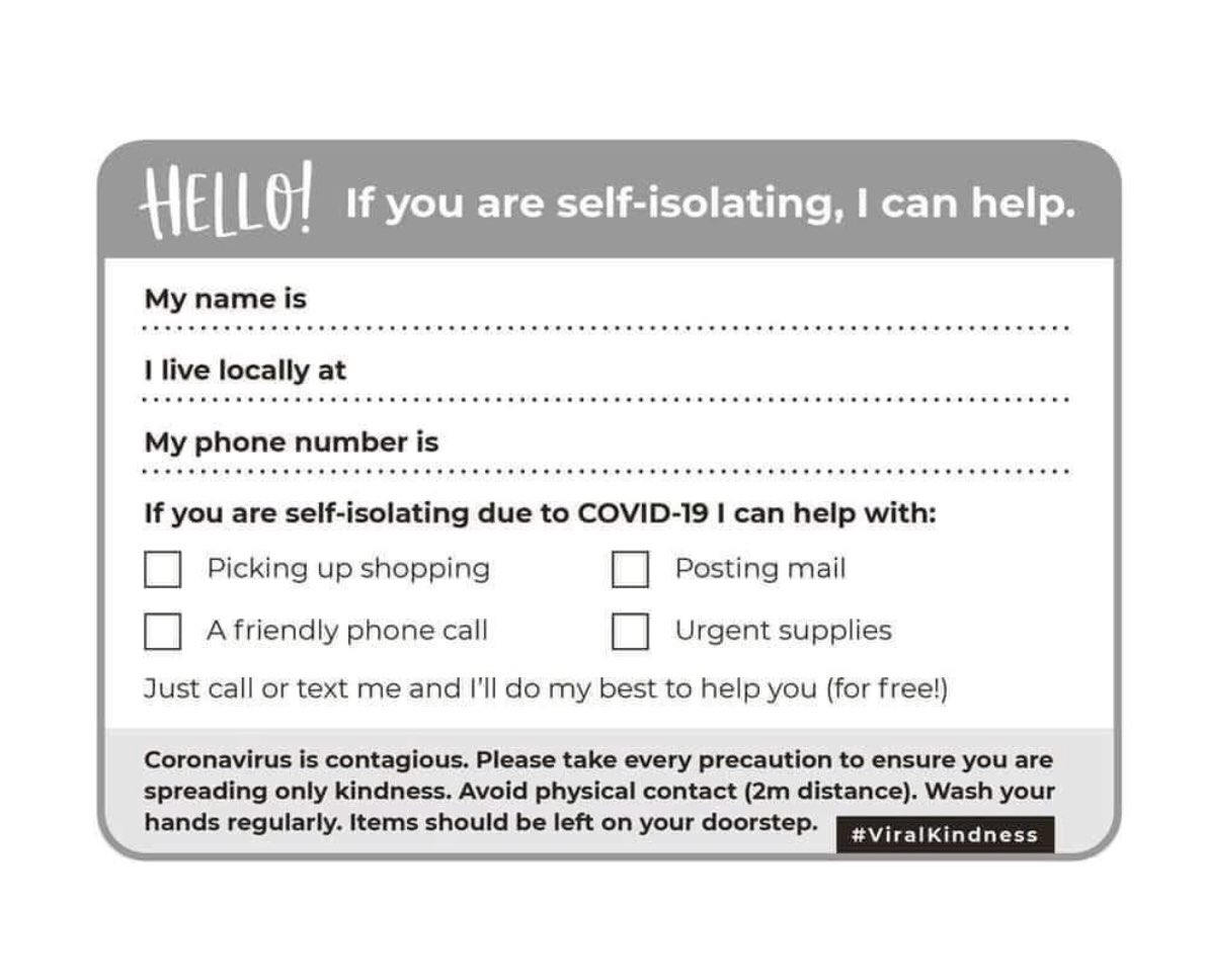 CobhamSurrey's tweet image. #HelpYourNeighbour
Please think about printing off this form and posting it through your neighbour&apos;s letterbox