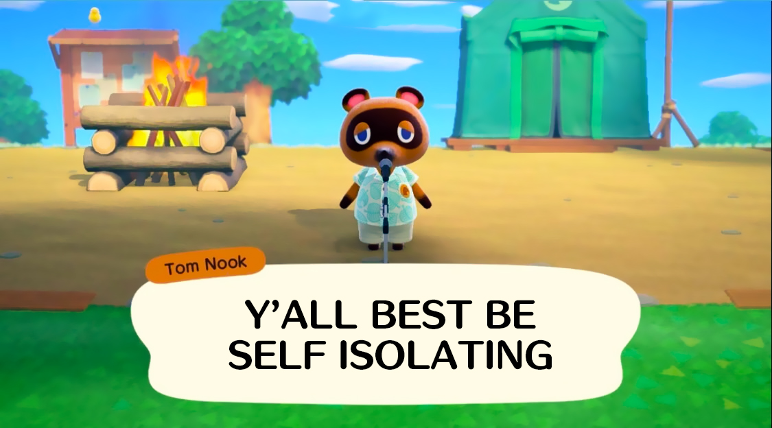 Animal Crossing comes out soon and Tom Nook has a messgae for you. 
