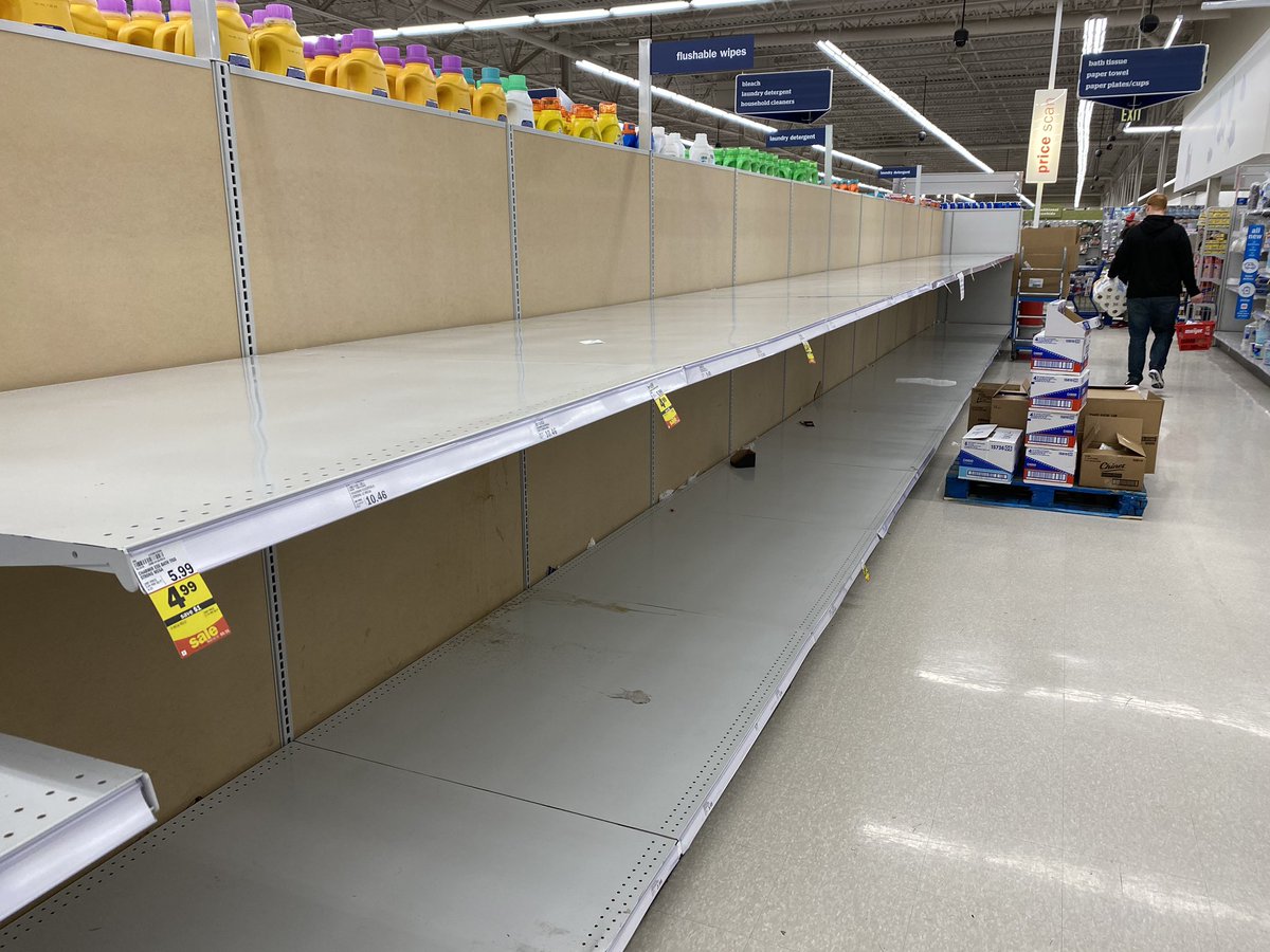 cameraophop's tweet photo. The human race is it’s own worst enemy #calmdown #whypanic #foodshortage #coronavirus #coronapocolypse https://t.co/kWZOeYgQWb