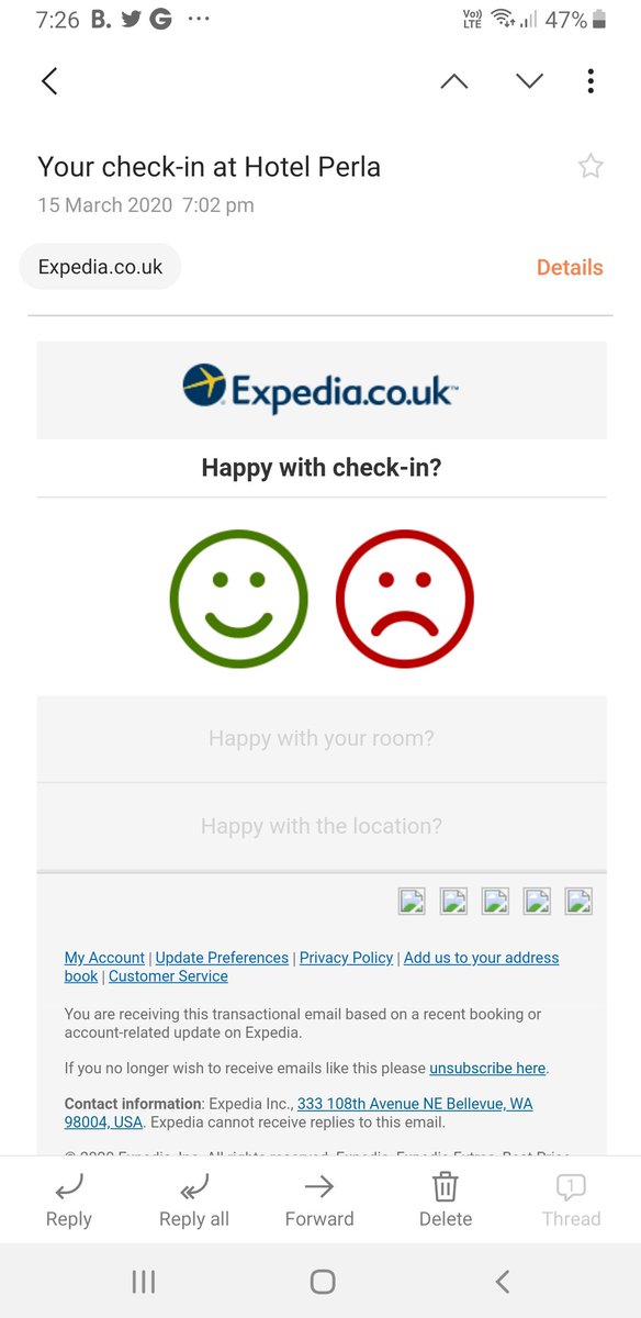 MFestNW's tweet photo. @ExpediaUK Nope, still not happy seeing as everything cancelled and waiting for you to acknowledge https://t.co/d9oJ8RmdJ3