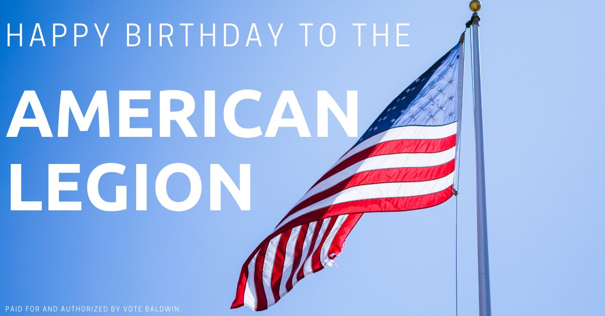 Today, I join my fellow veterans in honoring all those who have served to preserve our freedoms and opportunities. Happy Birthday to the <a href="/AmericanLegion/">The American Legion</a>!

And, to my fellow Marines... Oorah! 

 #AmericanLegion | #AmericanLegionBirthday