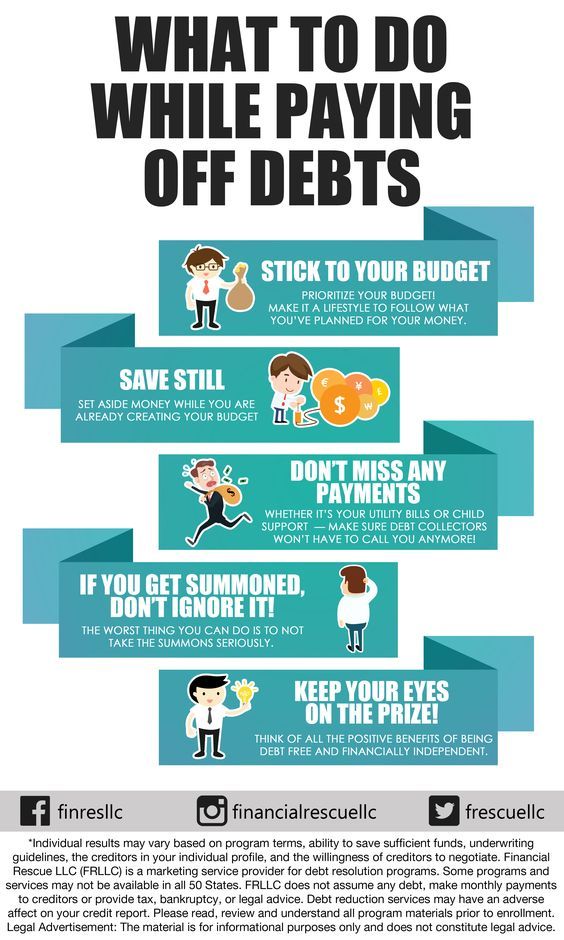 _PayDayAllDay's tweet photo. What to do while paying off debts? Via @FRescueLLC

#debtfree #SundayTip https://t.co/QH0pDvJMta