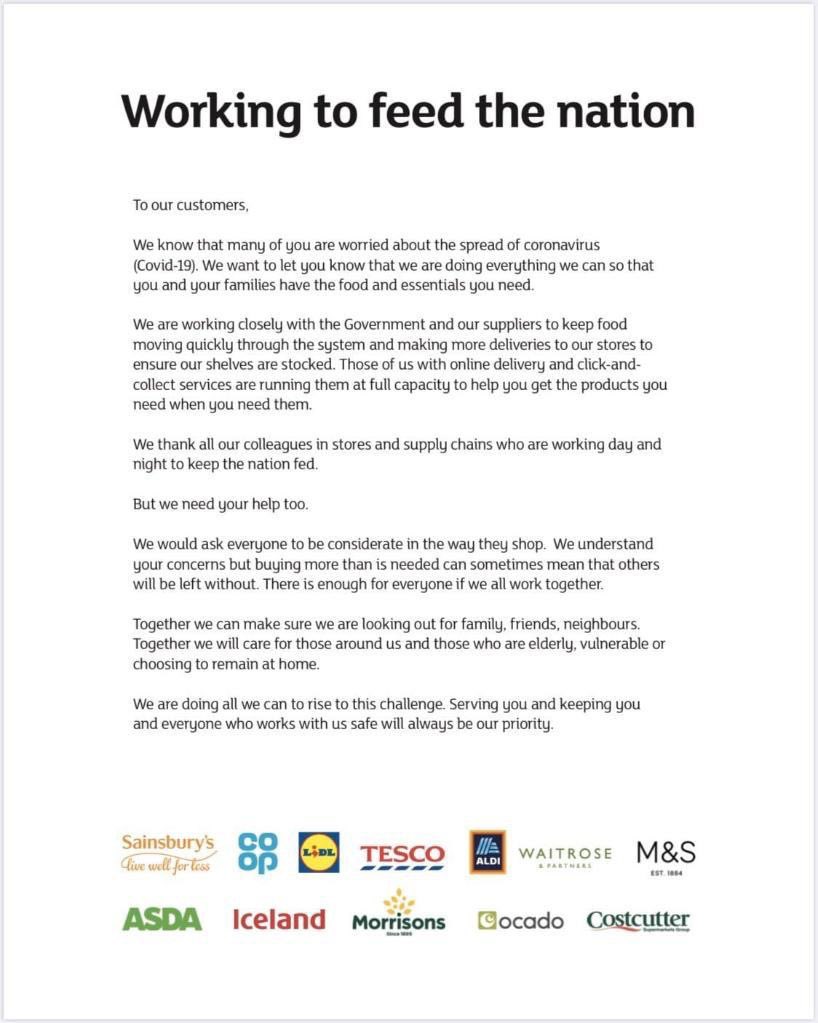 Did everyone remember the #BeKind campaign a few weeks back. Let’s be sensible everyone. There should be enough to go around for everyone