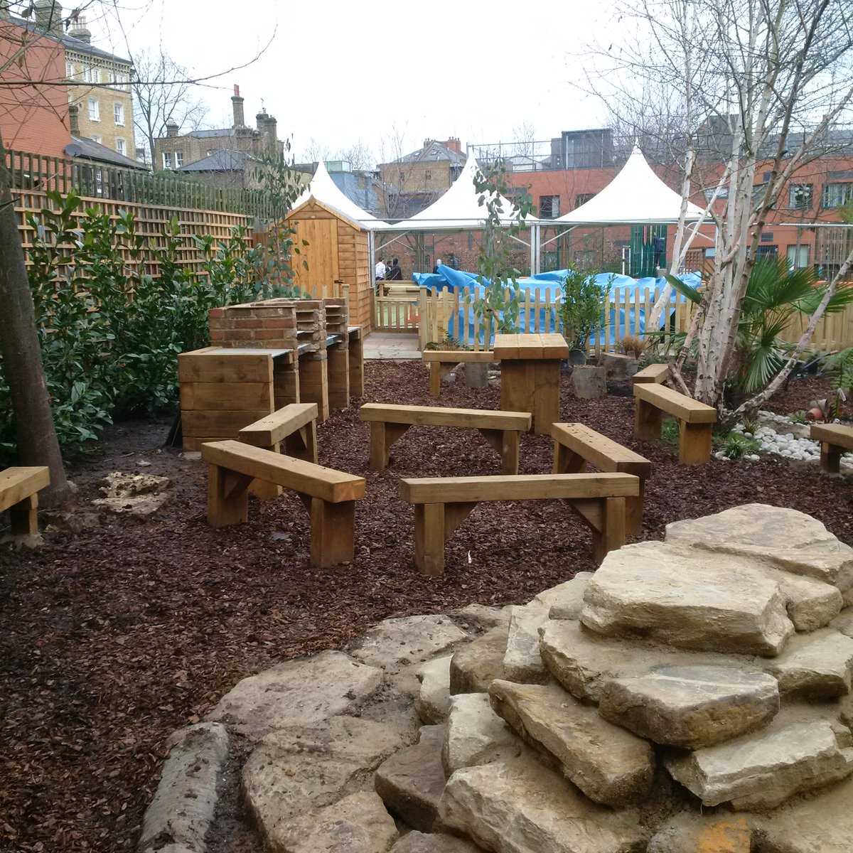 Schools_designs's tweet photo. The final stages of this amazing Natural School Garden. #EYFS #school #natural #garden #outdoors #learning https://t.co/dLotIGF5ne
