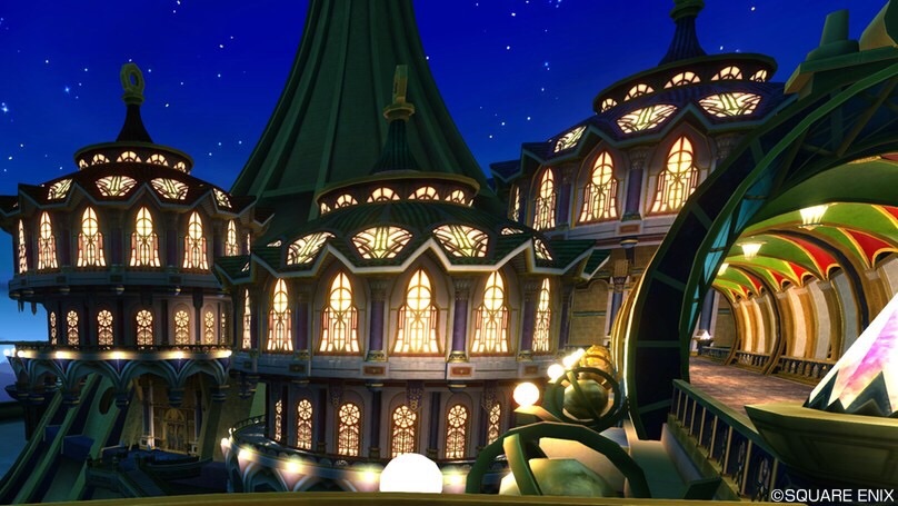 リエリ ねここ 今や入れないエテーネ王宮 サブのストーリーでまた入ったんだけど 新フィルターで撮る背景が美しすぎた エテーネ王宮外観 テラス