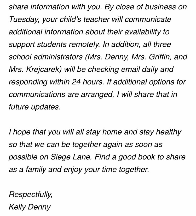 YEScounselor's tweet photo. Here is an important message from Mrs. Denny: https://t.co/lposUzj90V