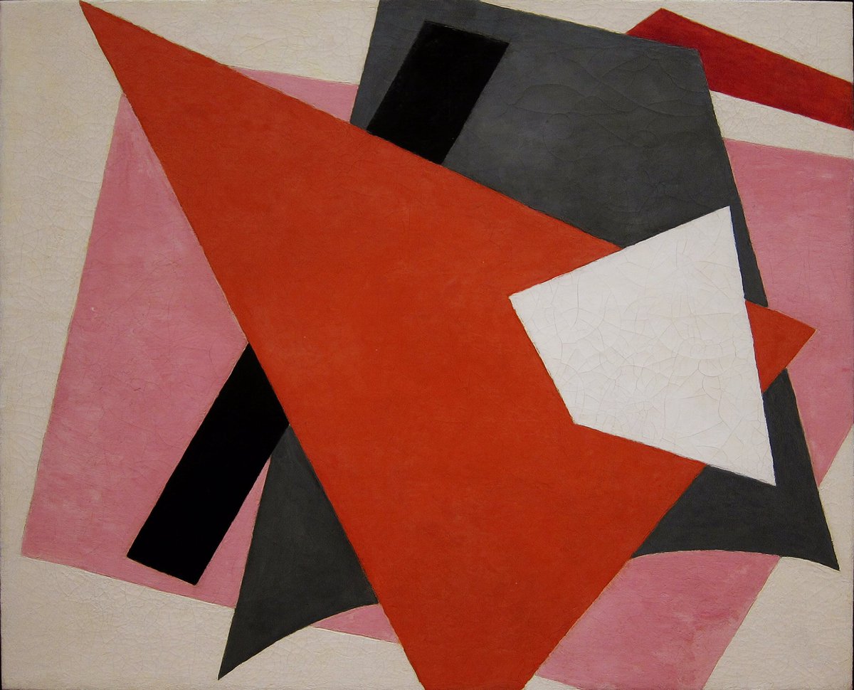 Liubov Popova (Rusia. 1889-1924)Constructivista y futurista. Pintora y diseñadora.Formada y reflexiva, Popova va desde una pintura figurativa hacia la abstracción no solo de la mano de la época sino e la búsqueda de la no-objetividad, la ausencia de objetos, su huella.