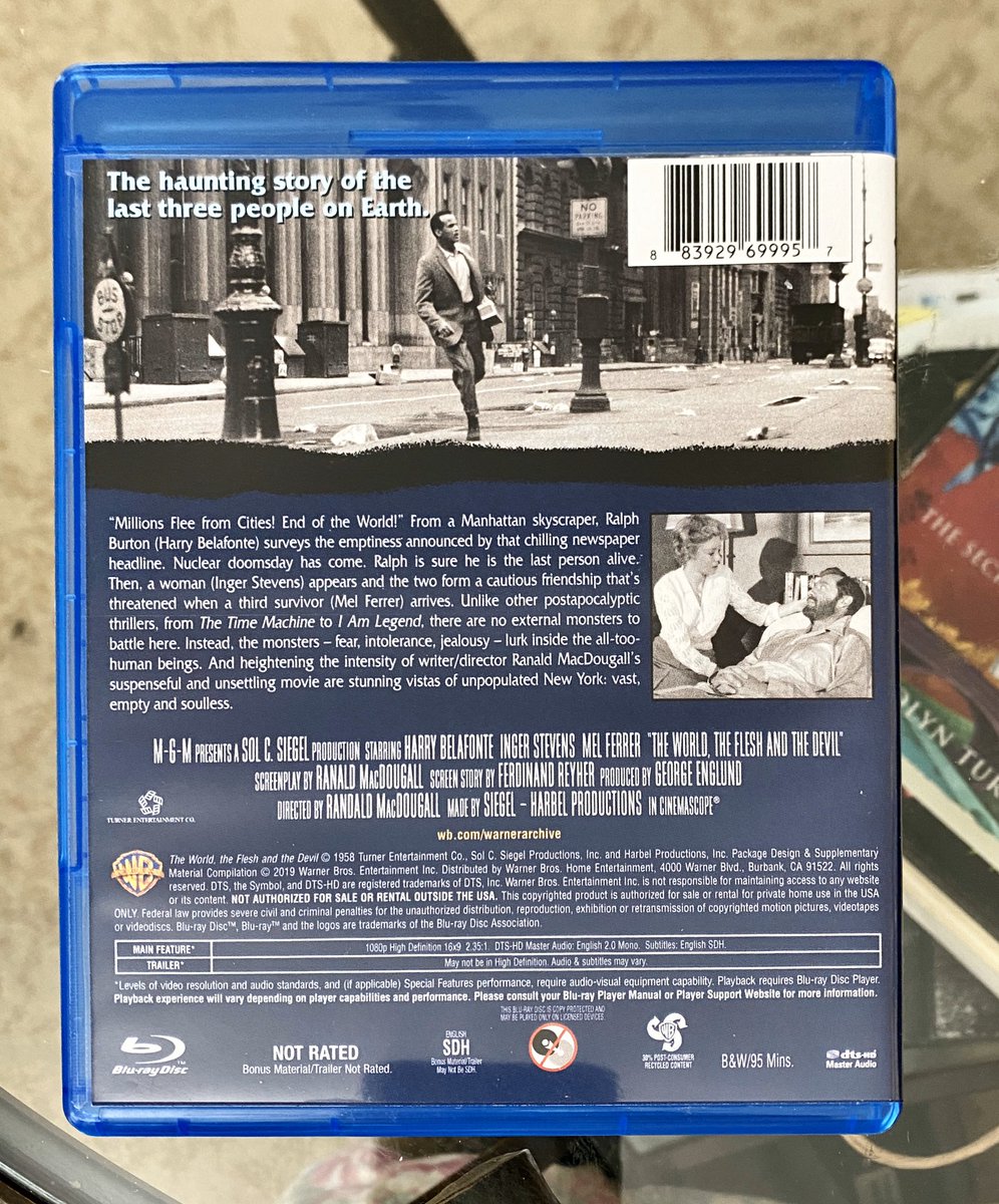 Another classic I’ve never seen. “The World, The Flesh and the Devil”. @warnerarchive #bluray #physicalmedia #physicalmediaforever #blurayaddict #classicmovies #oldmoviesarethebest #physicalmediaorbust #discornothing #idontdodigital #streamingsucks instagram.com/p/B9xAyUIpNBC/…