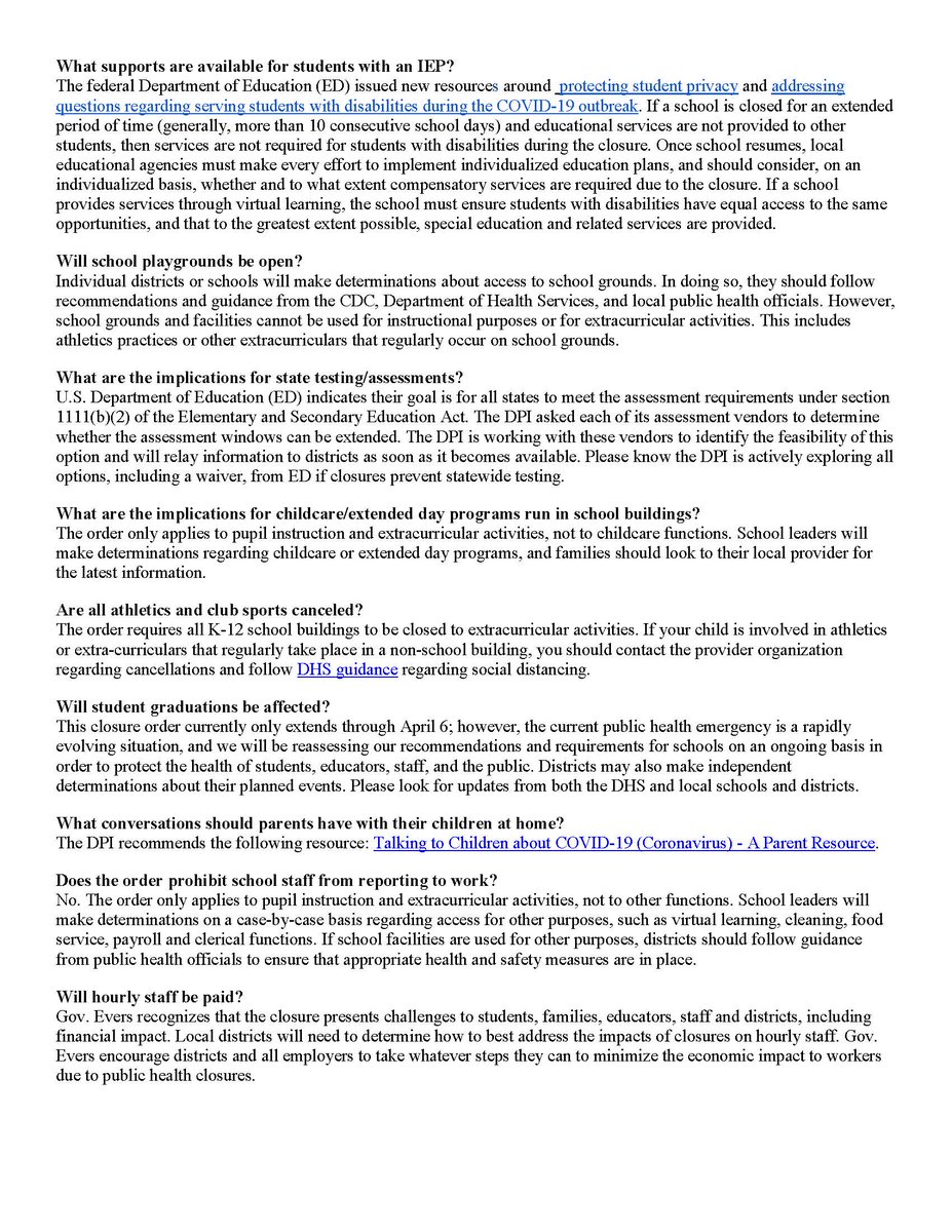 GovEvers's tweet photo. Closing schools is not a decision I take lightly, but ensuring the health and safety of our kids, educators, and school staff is of utmost importance. If you have questions about the school closures, please see the FAQ below ⬇️ https://t.co/1cek54kAQR