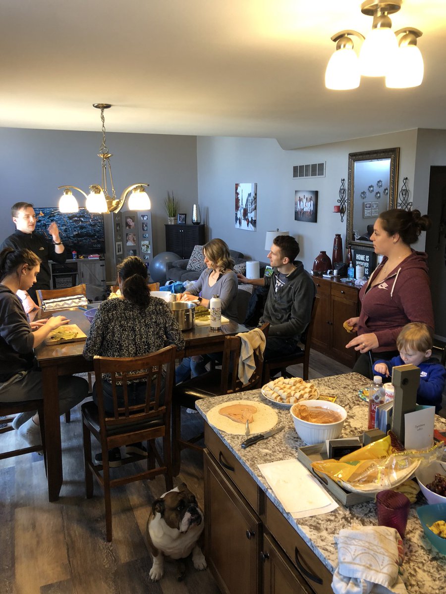 Making the best of a crappy situation...(most of) the girls are home and a family tradition (making grape leaves) helps maintain some normalcy. #family
