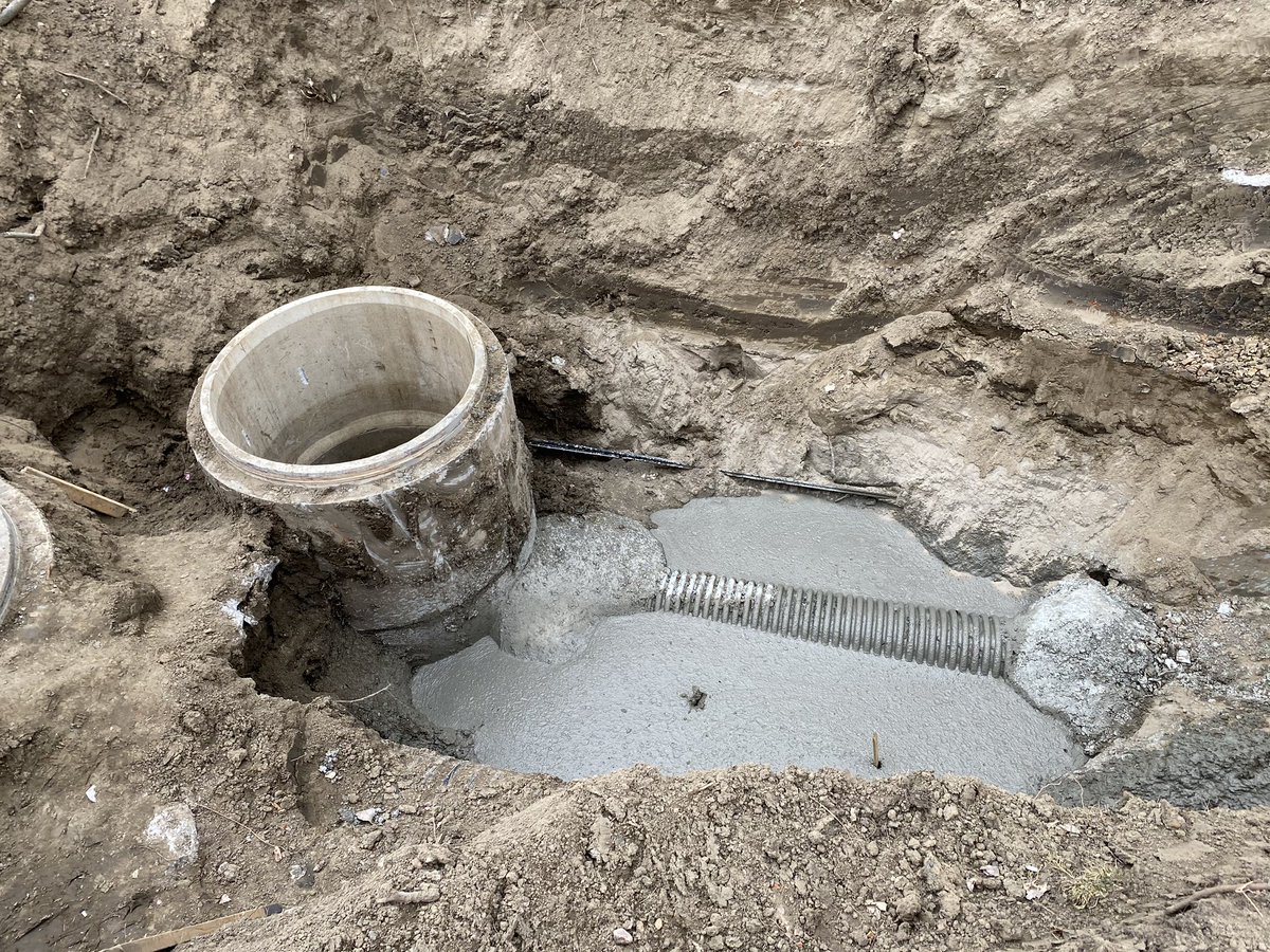 RpConstructors's tweet photo. Work we have been completing this spring to damaged infrastructure from the 2019 Missouri River Floods. These are storm sewer pipes/lift stations that have settled adjacent to the Missouri River. Contact us today at info@rpconstructors.com for more information. https://t.co/HdUBGsbGXH