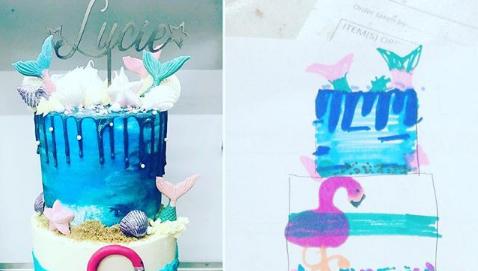 ETCHEDstudio's tweet photo. A quick throwback to this wonderful cake created by the one and only @loulousribblevalley for lovely Lucie, who designed this epic creation all by herself!  Blinking brilliant.  Just a simple name topper going on here (but it doesn't really need anything else!) https://t.co/gmzoI15HOm