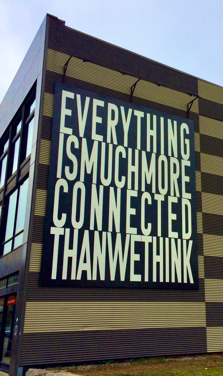 ergosomething's tweet photo. This mural seems more &amp; more relevant every day... 

“Everything is much more connected than we think” 

#StreetArt #HamOnt https://t.co/UoAGp4lzBy