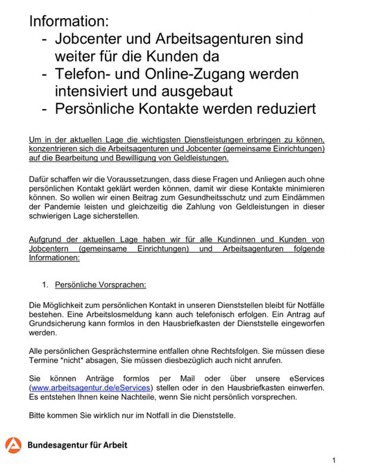 Bundesagentur's tweet image. Hier der Originaltext unserer Pressemitteilung mit einigen zusätzlichen Infos. Wir sind weiter für unsere Kunden da, minimieren aber persönliche Kontakte. Termine entfallen ohne Rechtsfolgen. #COVID19deutschland #jobcenter