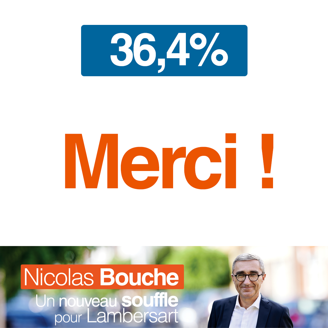 En cette période troublée, nous sommes heureux de vous annoncer les résultats sur Lambersart. Nous ne savons pas ce qui va arriver dans les jours qui viennent mais dans tous les cas, les Lambersartois aspirent clairement au changement. 👍 Merci !
#lambersart #municipales2020