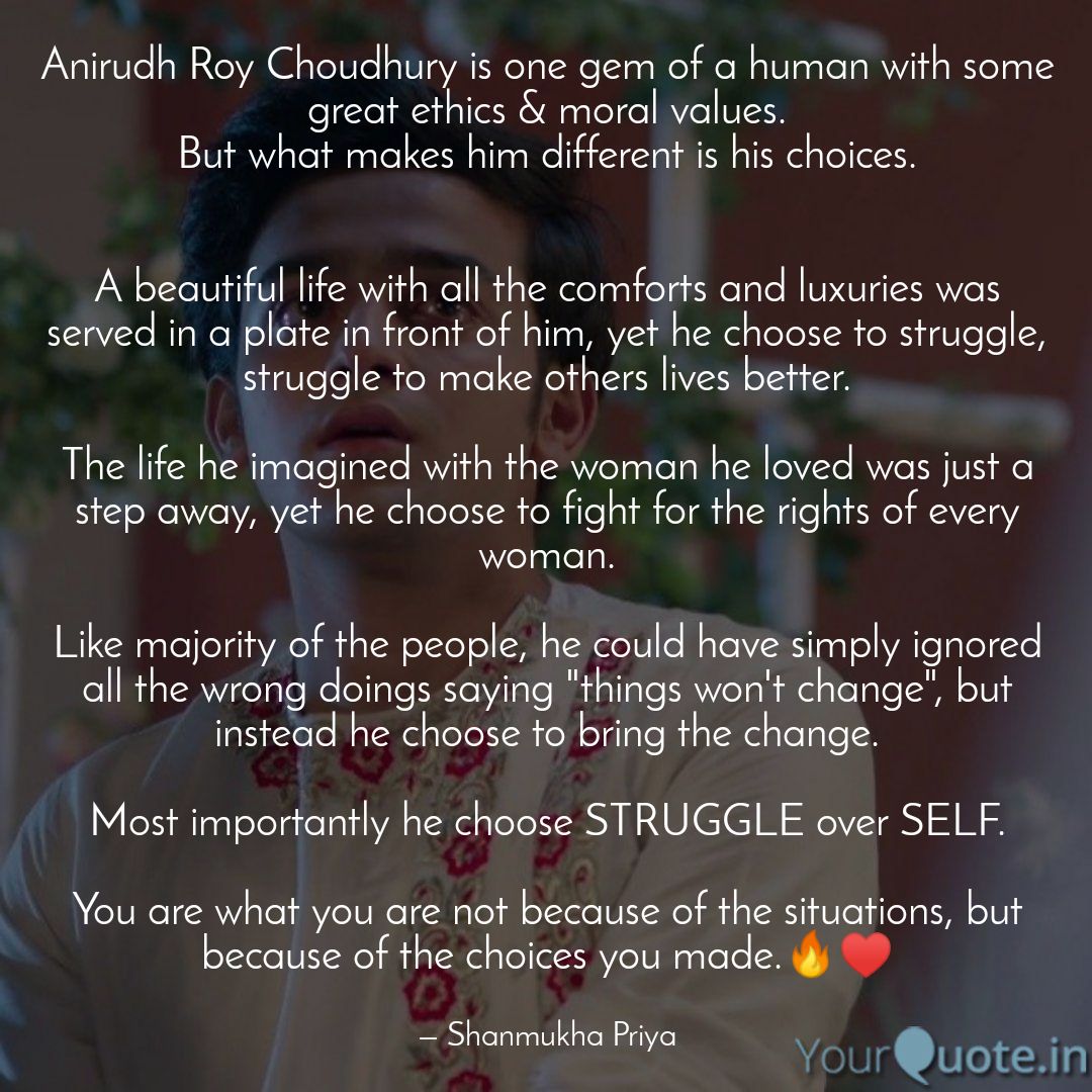 Anirudh Roy Choudhury will forever remain a superior Male Lead and my absolute favourite.What a man! He deserves the whole world. #AnirudhRoyChowdary 