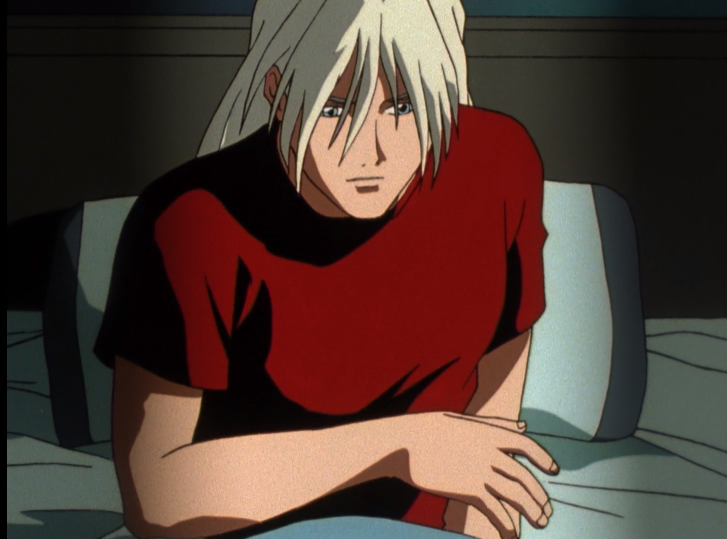 Zechs wakes up after a pitched battle in a t-shirt. The first thing he does before anything else, is roll the sleeves up like he's a greaser or something.I can't with this man.