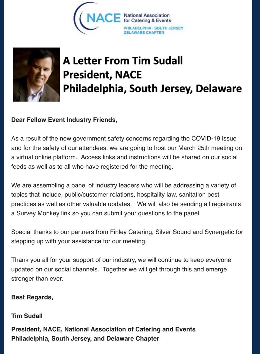 A message from our chapter president about an important upcoming industry forum. eventbrite.com/e/state-of-the…